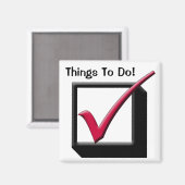 チェックリストチェックボックス冷蔵庫リスト マグネット (正面/裏面)