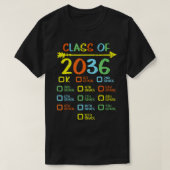 チェックリストハンドプリントクラスの2036私の少年と成長 Tシャツ (デザイン正面)