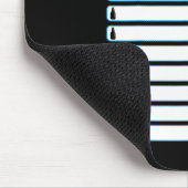 チェックリスト付きの独身パーティー用衣装 - 男性のための独身パーティー - ブラック マウスパッド (コーナー)