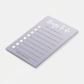 チェックリスト紫モダン色のグラデーション事 ポストイット (アングル)