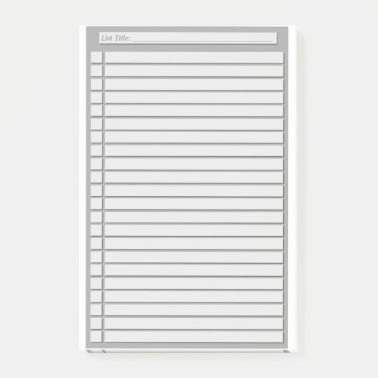 チェックリスト(カスタムな色) ポストイット (正面)