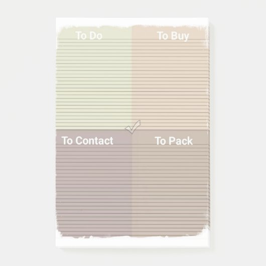 チェックリスト ポストイット (正面)