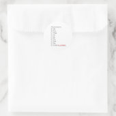 チェックリストneopronouns long ラウンドシール (バッグ)