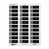 チェック千鳥格子のパターン ラベル (フルシート)