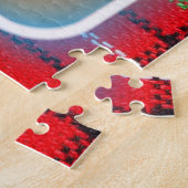 チェック柄がかわいいジャックラッセルテリアの子犬たちとクリスマス♡  ジグソーパズル (側面)