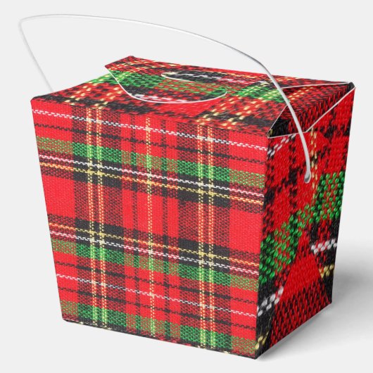 チェック柄がかわいいジャックラッセルテリアの子犬たちとクリスマス♡ フェイバーボックス (裏面)