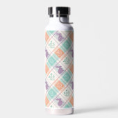 チェック柄のイースター ウォーターボトル (左面)