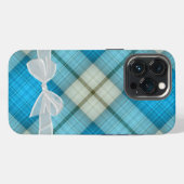 チェック柄の弓 iPhoneケース (裏面横)