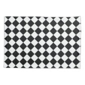 チェック柄の旗 枕カバー (裏面)