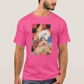 チェック柄の赤いUSスピードレーサー Tシャツ (正面)