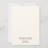 チェック柄の赤ちゃんのための楽しい食事 ステーキ＆ビーフ バーベキュー ベイビーシャワー 招待状 (裏面)