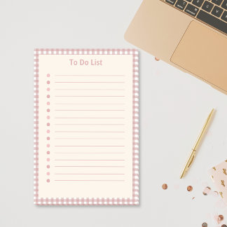 チェック柄のTODOリスト ポストイット