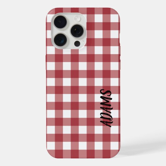 チェック柄タータン iPhoneケース (裏面)