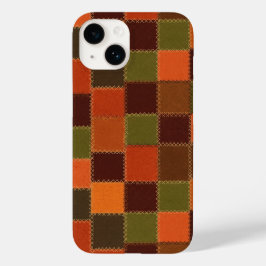 チェック柄フェイクパッチワーク Case-Mate iPhone 14ケース