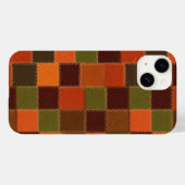 チェック柄フェイクパッチワーク Case-Mate iPhoneケース (裏面 (横))