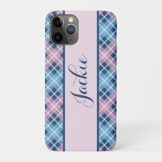 チェック柄プリント Case-Mate iPhoneケース (裏)