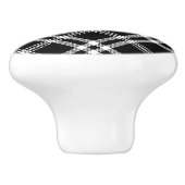チェック柄 セラミック ノブ (側面)