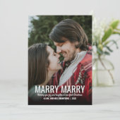 チェック柄 赤 結婚おめでとう 新婚夫婦 写真 クリスマス (スタンド正面)