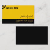 チェック模様のパターン運転者の名刺 名刺 (正面/裏面)