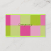 チェック模様の名刺 名刺 (裏面)