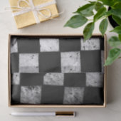 チェック模様の旗のティッシュペーパー 薄葉紙 (ギフト)