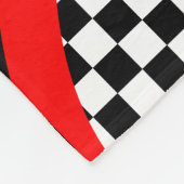 チェック模様の旗のフリースBlanetの競争 フリースブランケット (角)