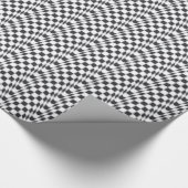 チェック模様の旗の包装紙 ラッピングペーパー (コーナー)