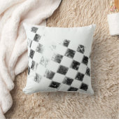 チェック模様の旗の枕 クッション (ブランケット)