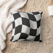 チェック模様の旗の装飾用クッション クッション (ブランケット)