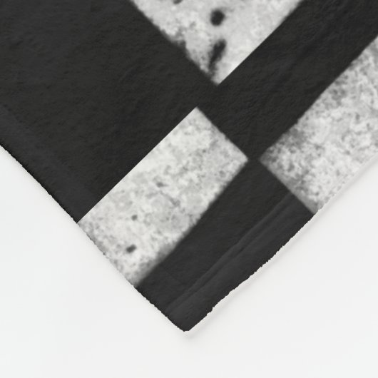 チェック模様の旗毛布 フリースブランケット (角)