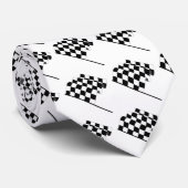 チェック模様の旗 ネクタイ (ロール)