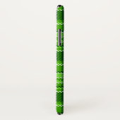 チェック模様の緑色パターン Case-Mate iPhoneケース (裏面/右)