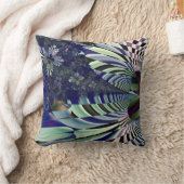 チェック模様の花の枕 クッション (ブランケット)