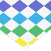 チェック模様の虹 テーブルクロス (アングル)