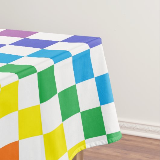 チェック模様の虹 テーブルクロス (インサイチュ)