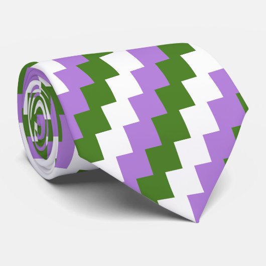 チェック模様のGenderqueerの旗のタイ- ネクタイ (ロール)