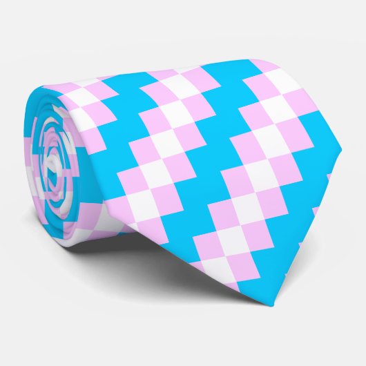 チェック模様のTRANSのプライドのタイ- ネクタイ (ロール)