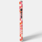 チェック済み、チェック – ピンク、オレンジ、クリーム Case-Mate iPhoneケース (裏面 / 左)