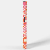 チェック済み、チェック – ピンク、オレンジ、クリーム Case-Mate iPhoneケース (裏面 / 右)