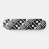 チェック済み、チェック – 白黒 スケートボード (横)