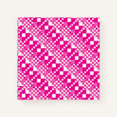 チェック済み、マゼンタとホワイトをチェックイン ノートブック (正面)