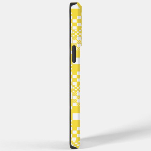 チェック済み、レモンイエローとホワイトをチェックイン Case-Mate iPhoneケース (裏面 / 右)