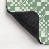 チェック済み、緑でチェックイン マウスパッド (コーナー)