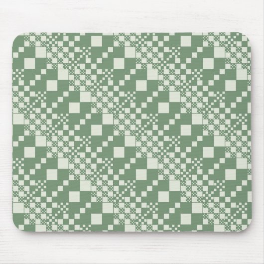 チェック済み、緑でチェックイン マウスパッド (正面)