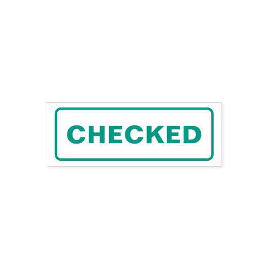 チェック済 セルフインキングスタンプ (デザイン)