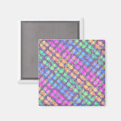 チェック点々のある2011 マグネット (正面/裏面)