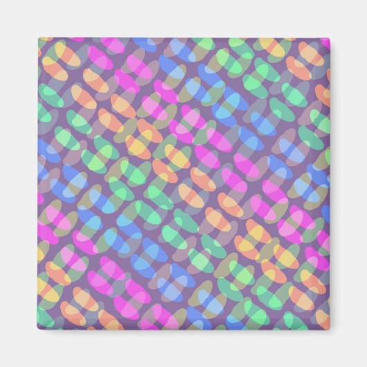 チェック点々のある2011 マグネット (正面)