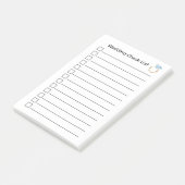 チェック結婚リストのダイヤモンドリングや輪 ポストイット (アングル)