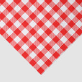 チェック赤と白プレイドティッシュペーパー 薄葉紙 (詳細)