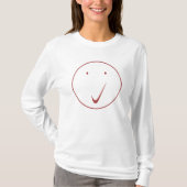 チェック顔 – ティック/赤。 Tシャツ (正面)